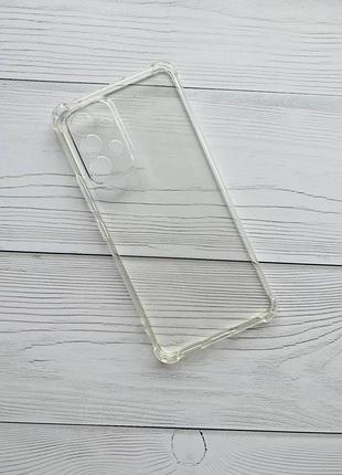 Прозрачный силиконовый чехол с утолщенными углами на samsung galaxy a53
