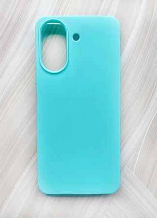 Матовий чохол на xiaomi redmi 13c / poco c65 бірюзовий