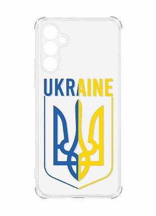 Чехол с утолщенными углами на samsung galaxy a55 (a556) :: тризуб (принт 254)