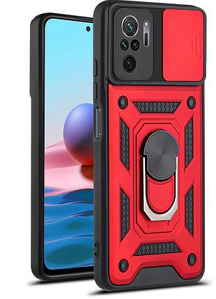 Чехол fiji camera defence для xiaomi poco m5s бампер с защитой камеры red