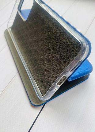 Чехол-книжка с рисунком на xiaomi redmi note 12 синий девушка с тюльпанами (принт 22) 2