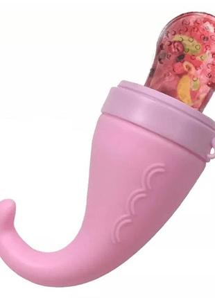 Детская, силиконовая кормушка и прорезыватель 2 в 1, ниблер feeder & teether (karapuzo)