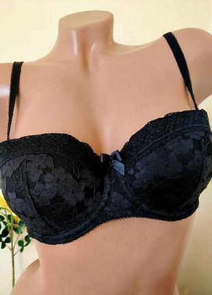 Кружевный бюстгалтер балконет на силиконовых полосках new look, eur 70c