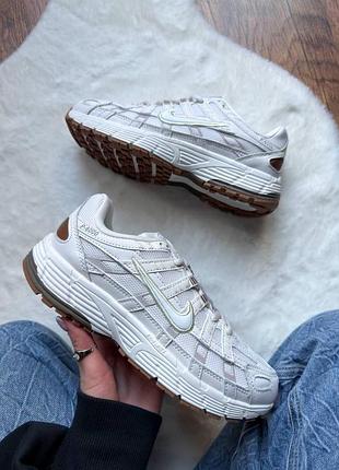 Кроссовки nike p-6000'summit white light bone'