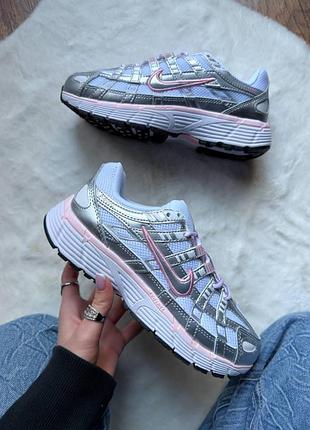 Кроссовки nike p-6000 metallic/silver