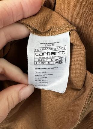 Carhartt оригинальный лонгслив кофта 8