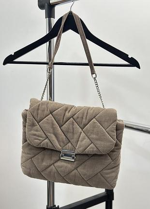 Вельветова сумка zara