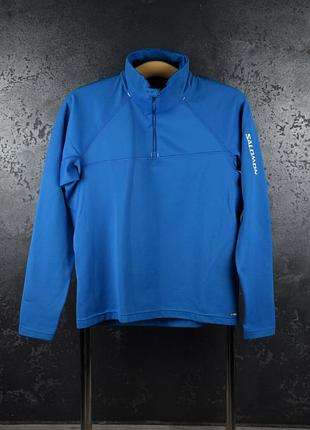 Кофта salomon moto ii zip jacket мужская гольф куртка синяя спортивная туристическая оригинал размер m mammut columbia merrell jack wolfskin