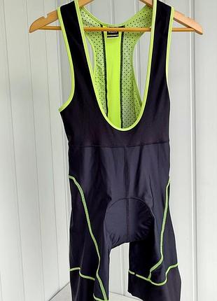 Велошорты с лямками, bib short, бибы, велотрико, велокостюм planet x. размер м.
