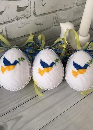Набір вишитих писанок «синьо-жовта звістка»