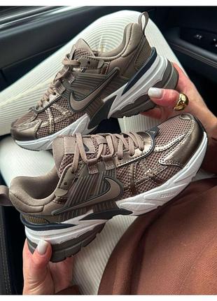Nike v2k run mink brown | стильные коричневые кроссовки | 36-41 🔥