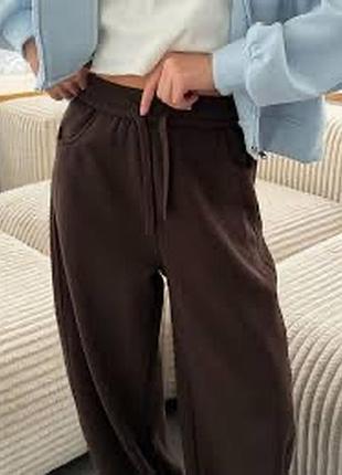Утеплені  жіночі спортивні штани палаццо l/xl