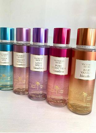Спрей victoria's secret pure seduction love spell bare vanilla velvet petals aqua kiss мист victoria's secret