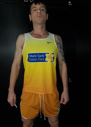 Майка марафонка nike dri fit мужская спортивная тренировочная м