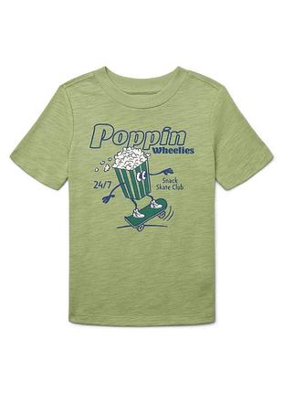 Футболка wonder nation little boys с графическим принтом popcorn и короткими рукавами, размер 107-114 см.