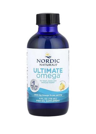 Добавка ultimate omega® омега з лимонним смаком, 119 мл