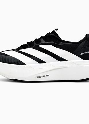 Мужские кроссовки adidas adizero evo sl black white адидас черного с белым цветами