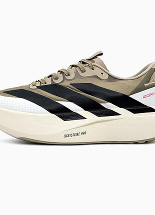 Мужские кроссовки adidas adizero evo sl white green адидас белого с зелеными цветами