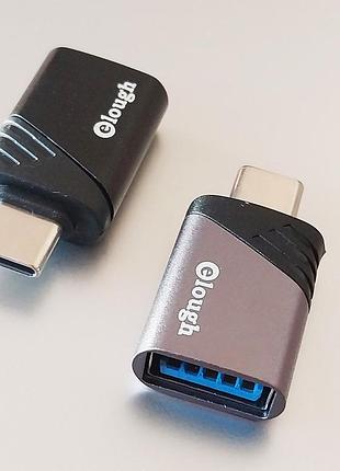 Перехідник otg type-c/usb3.0 адаптер elough. 1шт.
