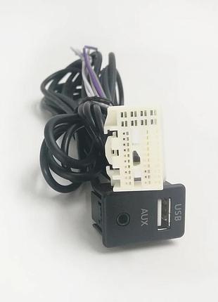 Кабель usb aux hyundai kia k2 k3 k4 k5 ix35 ix45 после 2016 года выпуска вариант 2