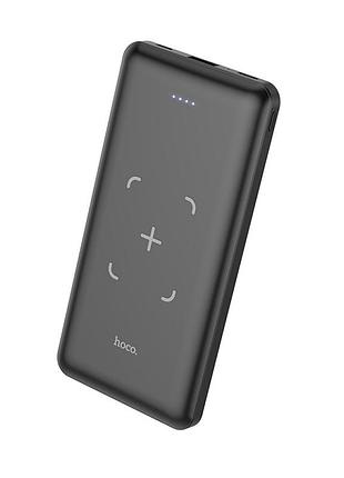 Power bank hoco j50 10000 mah с беспроводной зарядкой 5w повербанк black
