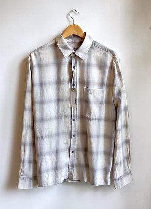 Нова чоловіча картата сорочка jack & jones core — ексклюзивний sample р. l