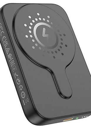 Power bank hoco j117a pd20w++qc3.0(22.5w) 10000 mah із швидкою бездротовою зарядкою повербанк black