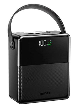 Power bank remax fp-1 100000 mah с быстрой зарядкой, дисплеем и фонариком black