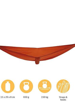 Гамак туристический grand canyon bass hammock до 150 кг нейлон оранжевый