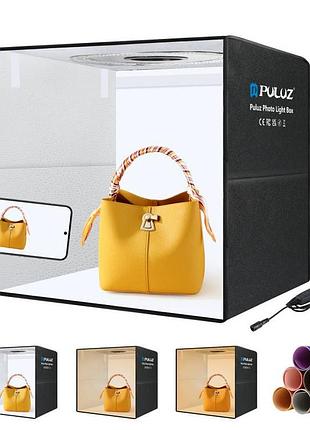 Лайтбокс с фоном куб 50см для фотосъемки 3200-6500к puluz pu5051eu