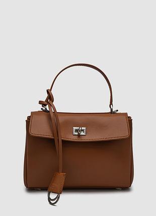 Сумка баленсиага rodeo mini brown/silver 3
