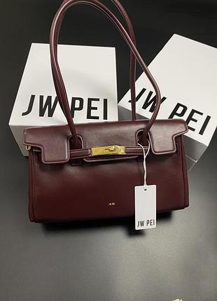 Сумка jw pei ara shoulder deep burgundy оригінал!
