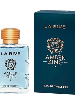 Туалетна вода чоловіча amber king la rive 100 мл амбер кінг ларів