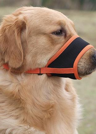 Намордник для собак тканевый pet style "urban" оранжевый 2xl