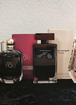 Тестер armani power of you givenchy ange ou demon le secret narciso rodriguez for her linterdit parfum 100мл