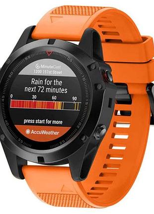 Силіконовий ремінець primo для годинника garmin fenix 3 / 3hr / fenix 5x / 6x - orange