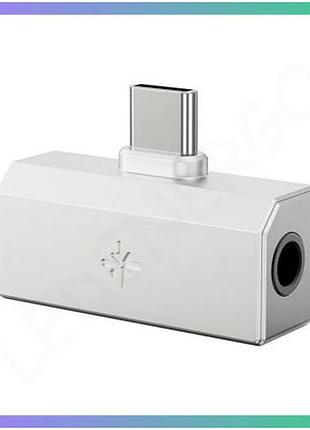 Bluetooth-трансмітер fiio snowsky tiny b type-c 3.5/4.4мм білий адаптер для навушників блютуз трансміт_pr