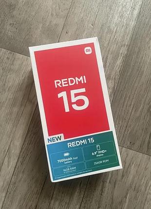 Xiaomi redmi 15 16(8+8)/256 black - новый, гарантия 12мес
