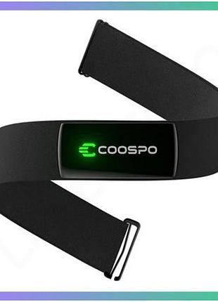 Датчик серцевого ритму coospo h9z чорний bluetooth 5.0 для моніторингу серцебиття спортсменів_pr