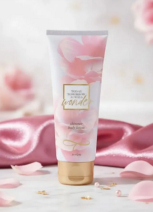 Парфумований крем для тіла з ефектом мерехтіння tta wonder 125 мл avon/ ейвон