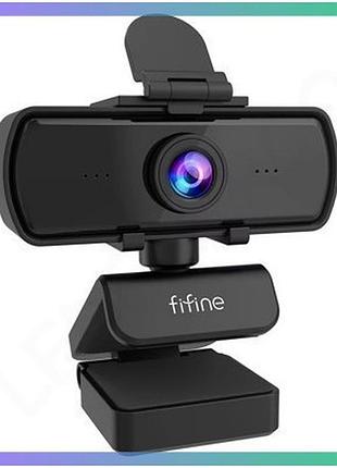 Web-камера fifine k420 чорна 4мп 108° 30fps з вбудованим мікрофоном для відеозв'язку_pr