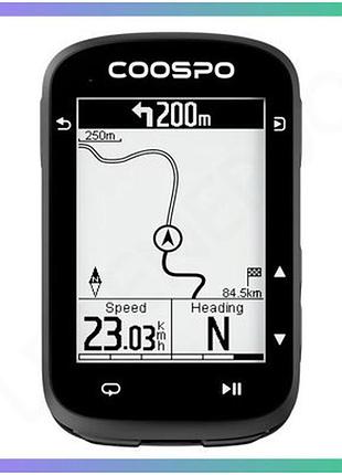 Велокомп'ютер coospo cs500 gps чорний з bluetooth для велосипедистів водонепроникний ipx7