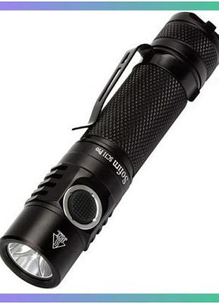 Ліхтарик sofirn sc31 pro 2000 lumen чорний з акумулятором 18650 3000маг для туризму та походів