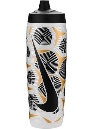 Бутылка nike refuel bottle 24 oz белый, черный унисекс 709 мл