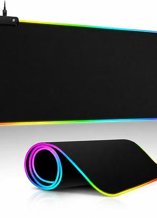 Игровая поверхность с подсветкой, коврик для мышки с подсветкой fantech mpr800s rgb black 70x30см