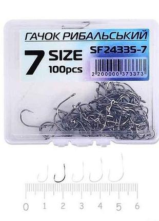 Крючок для мирной рыбы (100 шт/уп) no7 sf24335-7 тм stenson
