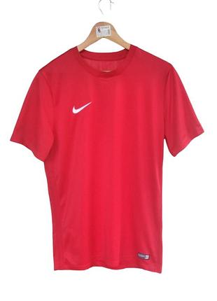 Спортивная футболка nike dri- fit, красная, полиэстер