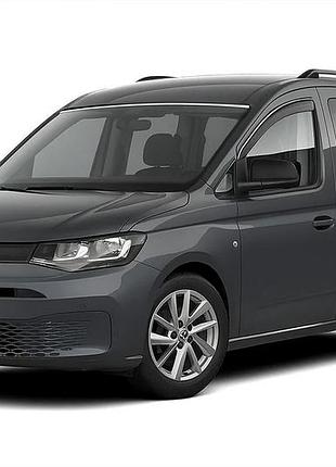 Ветровики с хромированным молдингом niken luxury (2 шт) для volkswagen caddy 2020- гг