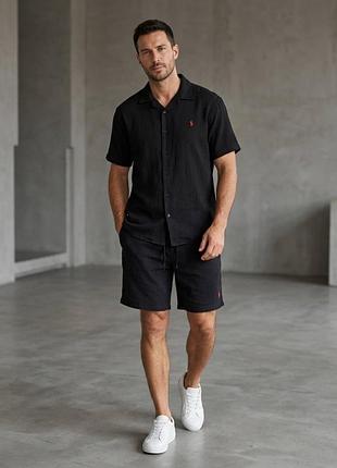 Літній костюм ralph lauren легка та дихаюча муслінова льняна тканина