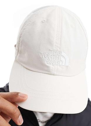 Кепка the north face нейлонова білий колір вишите лого